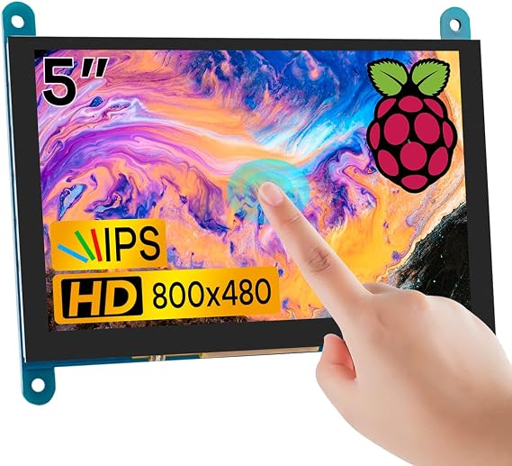 Hosyond 5 Inch IPS LCD Touch Screen Display Panel 800480 HDMI Monitor