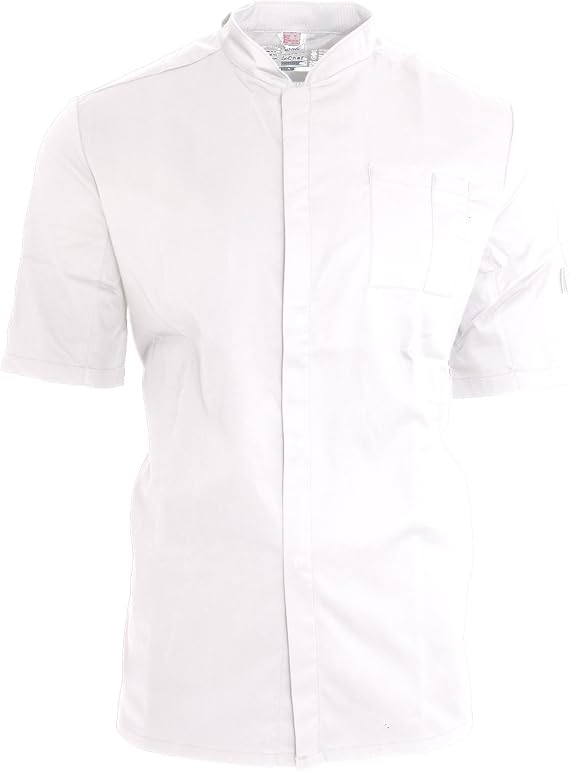 Le Chef Unisex ThermoCool Chefs Prep Jacket (S) (White/Black)