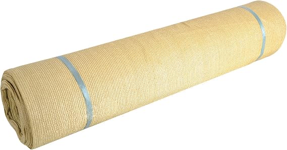 8ft x 25ft 8' x 25' Tan Beige Sunscreen Sun Shade Fabric Cover Roll 95% Uv Block