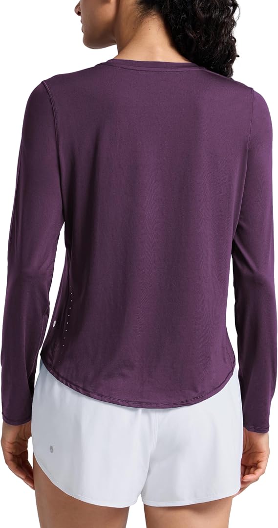 CRZ YOGA Lightweight Crewneck Long Sleeve Top