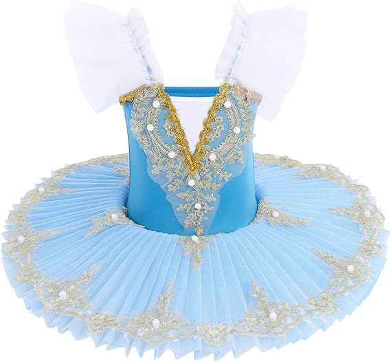 Girls Camisole Skirted Leotard Swan Lake Ballet Dance Outfit Tutu Princess Dress Ballerina Costume for Performance
