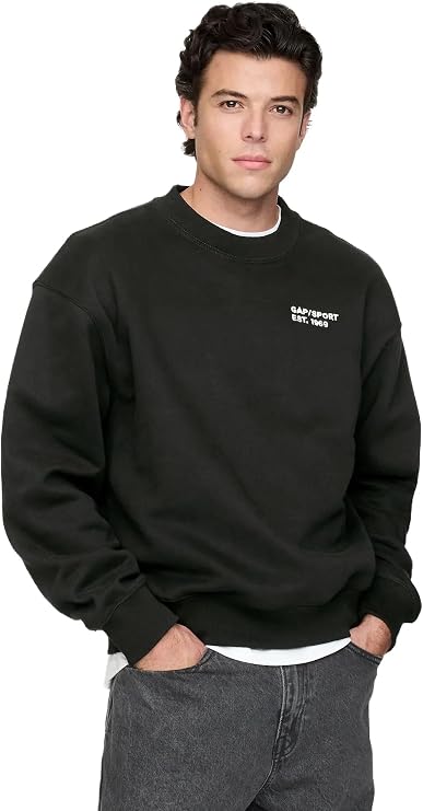 GAP Men's Mini Logo Crewneck Sweatshirt