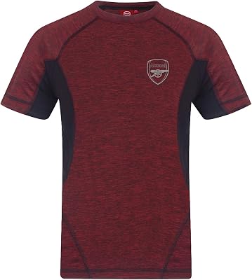Arsenal FC Official Gift Mens Poly Training Kit T-Shirt Red Marl Large