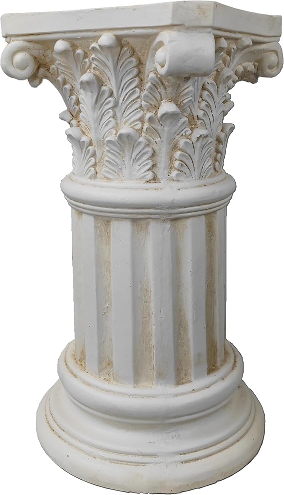 OUTOUR 24''H Corinthian Greek Column Pillar Sculpture Roman Column Statue