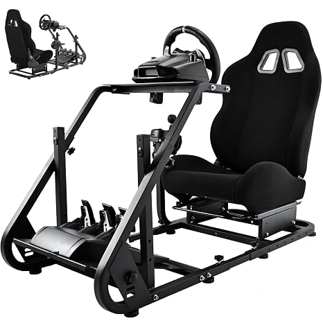 Dardoo Racing Simulator Cockpit with Seat Fit for Logitech G25 G27 G923