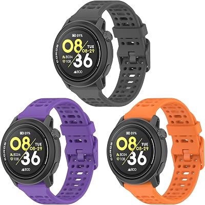 SUGARJAR 22mm Silikon Bands For COROS PACE 3 APEX PRO2 PROAPEX 46mm For Women and Men