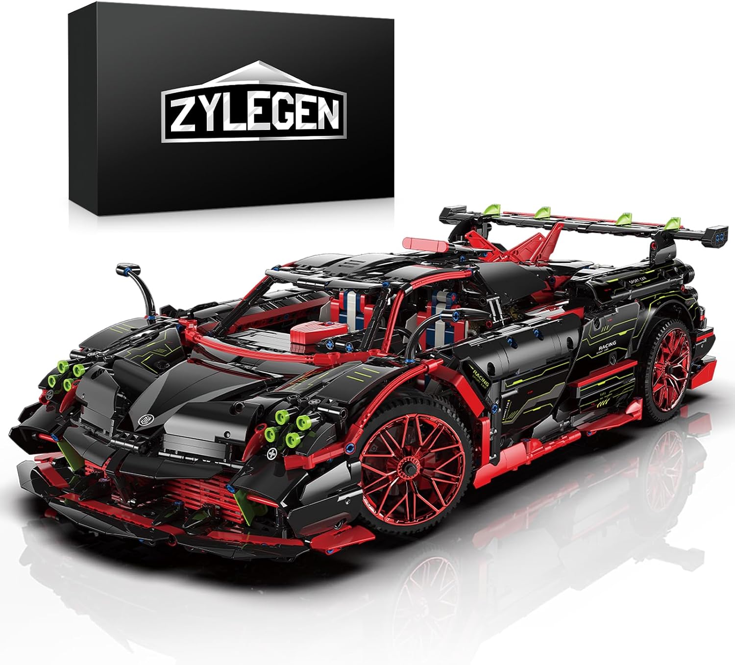 ZYLEGEN Race Car Toy Model Building Kit,Collectible Model Building Set and Race Engineering Toy,Sports Car Construction Kit for Boys Girls and Teen Builders, Toys3,333Pcs