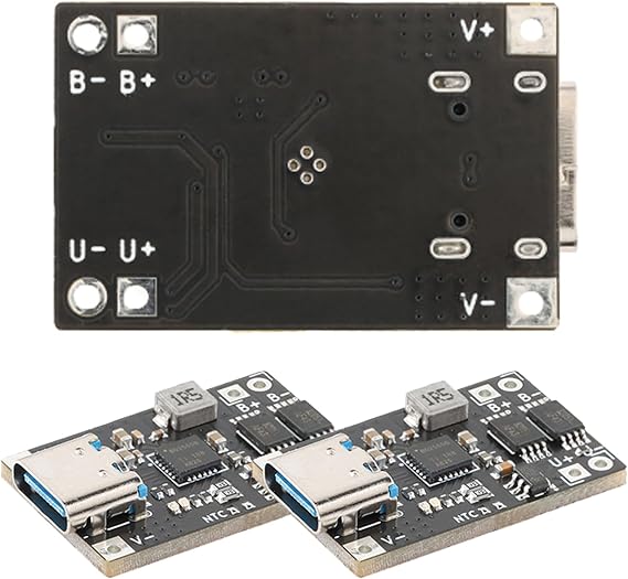 3pcs 3A Li Battery Charging Module Type-C Interface Charging Protection Integrated Power Module