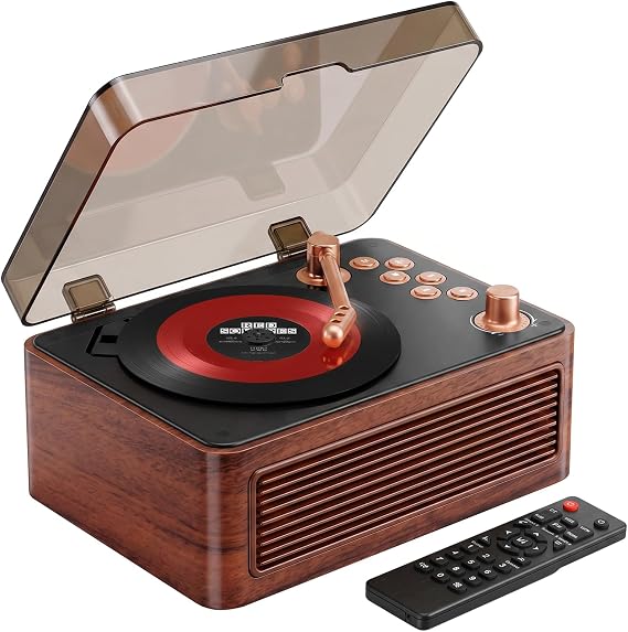 Gueray CD Player for Home Retro, Bluetooth 5.4, Hi-Fi Speaker,FM Radio