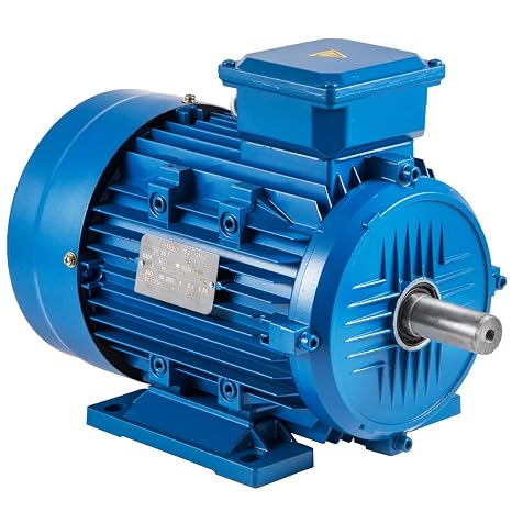 VEVOR Electric Motor 3 Phase 4 KW 2 Pole Heavy Duty 2900 RPM Diameter 19 mm B3 Rigid Base