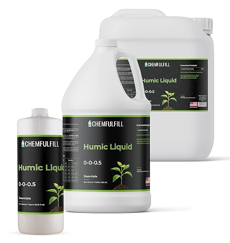 Chemfulfill Organic Humic Liquid - Carbon Concentrated Plant Supplement (5-Gallon (640 fl oz))