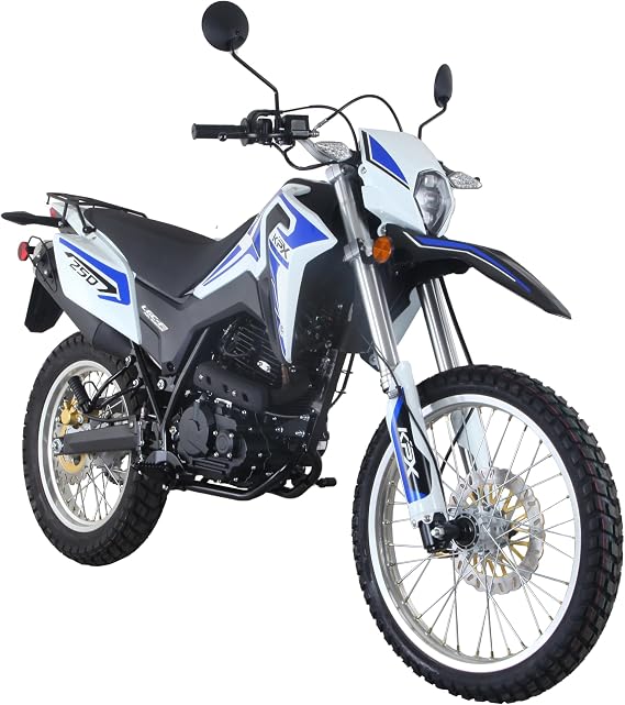LIFAN KPX 250 Dual Sport Enduro Motorcycle, KLX On-Road & Trail Dirt Bike, LED Lighting, 21/19" Wheels, Fuel-Injected, 6-Speed Manual Transmission, Built by LIFAN