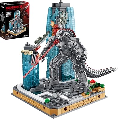 Monster Dinosaur Action Model with Heat Ray & New Empire Building Block Set, Idea Christmas, Birthday Gifts for Adults,Teens, Kids 375PCS