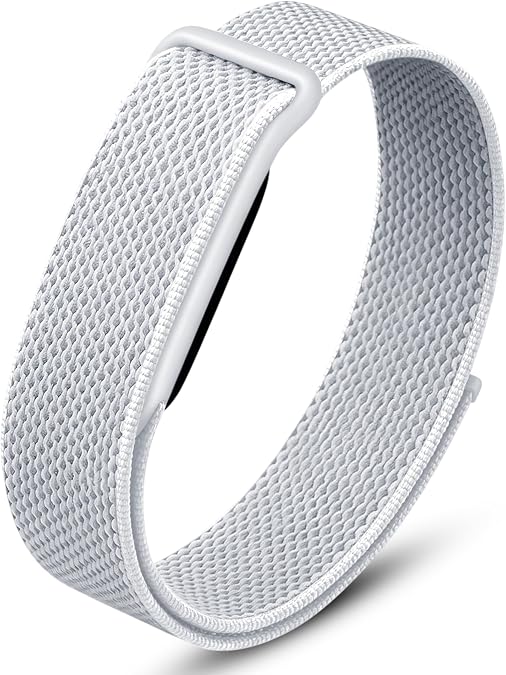 DADO Stretch Nylon Loop Band Compatible with Google Fitbit Air, Soft Breathable Woven Sport Strap, Adjustable Elastic Replacement Wristband for Men & Women