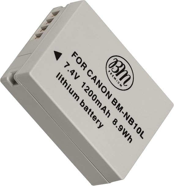 BM Premium NB-10L Battery for Canon PowerShot G15, G16, G1 X, G3-X, SX40 HS, SX50 HS, SX60 HS Digital Camera
