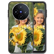 Personalized Phone Case for vivo X200T,Custom Picture Image Name on Silicone Cover,Black Shockproof TPU Case,Customized Bumper Phone Case -TU1