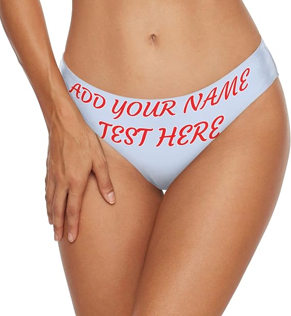 Personalized Bikini Bottom Custom Women's Standard Swimsuit S-2XL Mid Waist Swim Bottoms