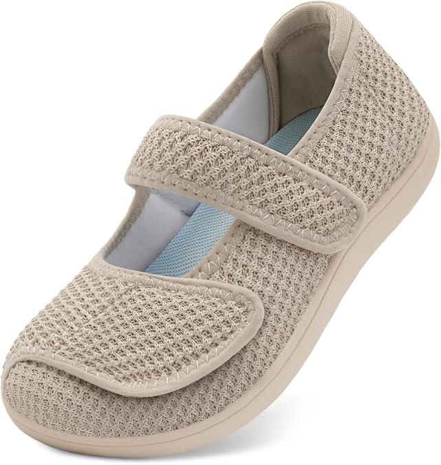 JOINFREE Women's Wide Barefoot Shoes Diabetic Zero Drop Walking Shoes