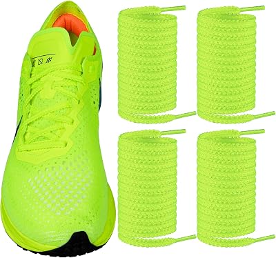 Endoto 2 Pairs Shoelaces for Nike AlphaFly 3 Sneakers, 6MM Flat Shoe Laces Strings Replacement for Vaporfly 3 Running Shoes
