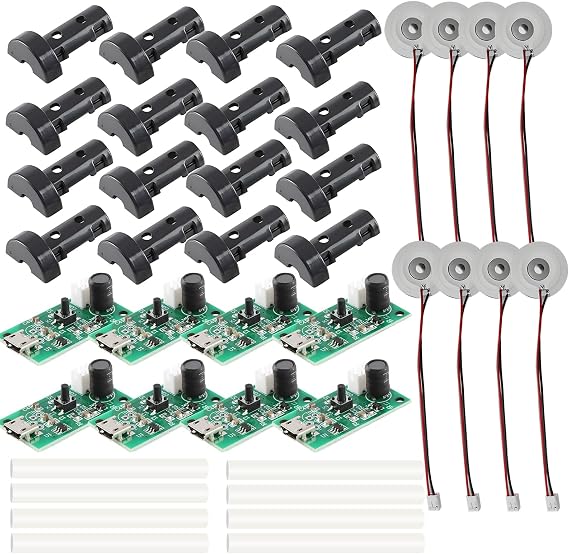 8 Pcs Atomization Disc, DC 5V USB Humidifieration Atomization Disc Mirco Interface, Atomization Disc Mist Maker, Atomization Module with Timing Switch for DIY Home