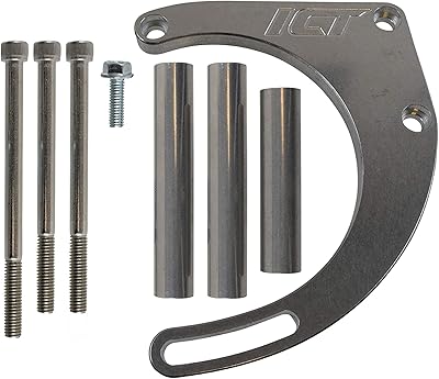 ICT Billet BBC Alternator Bracket Adjustable Electric Water Pump Low Mount Big Block Chevy Long Kit 551449