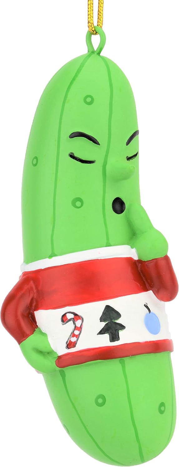 Tree Buddees Cute Hiding Pickle Christmas Ornament