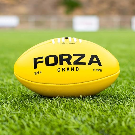 FORZA Grand Match AFL Ball | Elite Texture Grip | Laminated Backing | 100% Hand Stitched | Aussie Rules Football | Aussie Rules Ball