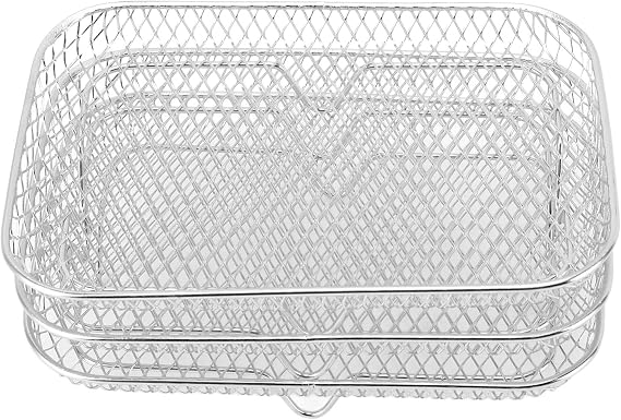 Fryer Rack Set, 304 Stainless Steel Stackable Multi Layer Dehydrator Rack for Oven, Pressure Cooker (Rectangular)