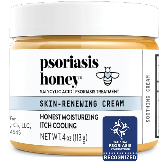 PSORIASIS HONEY Skin Renewing Cream, Redness & Itch Relief (4 oz)