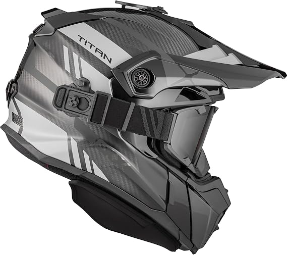 CKX Titan Original Carbon Helmet - Trail and Backcountry Trak - 210 Goggle Included