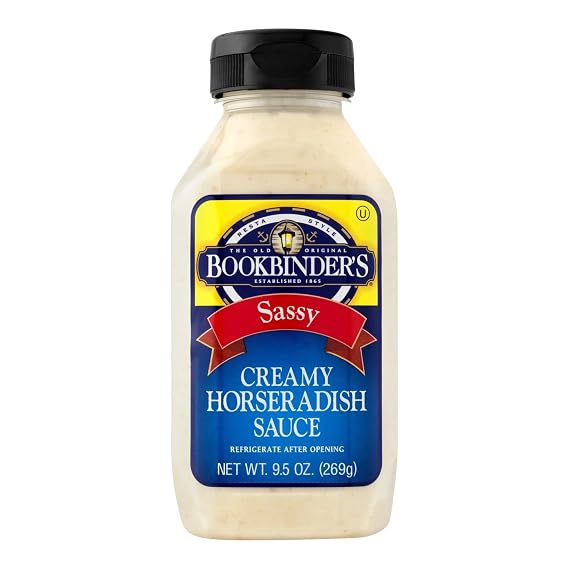 Bookbinder's Creamy Horseradish Sauce Sassy, 9.5 OZ (1 bottle)