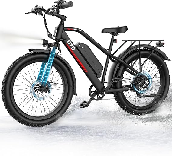 OTD Electric Bike for Adults, 1200W Peak, 28MPH e-Bike, 48V 13Ah Battery