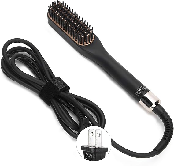 Multifunctional Beard Straightening Comb - Electric Hair Straightener for Styling and Grooming (US Plug)