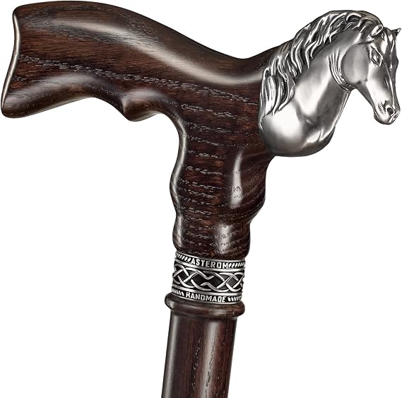 Asterom Wooden Canes for Men, Handcrafted Men's Walking Cane, Oak Wood | Comfortable, Stylish, Sturdy
