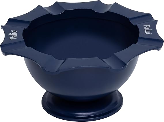 Palio Tazza ashtray combines functionality with aesthetics, providing a stylish solution for cigar enthusiasts who enjoy sharing their smoking experience with others. (Blue)