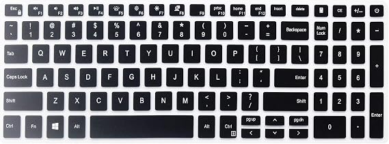 Keyboard Skin Compatible for 2021 2020 Dell Inspiron 15 5501 5502 5505 5508 5590 5593 5598 7000 7590 7591 7501 7506 7706 7790, Vostro 15 3501 5501 5502 5590 7500 7590, Dell Gaming G15 5510 5515 (Black