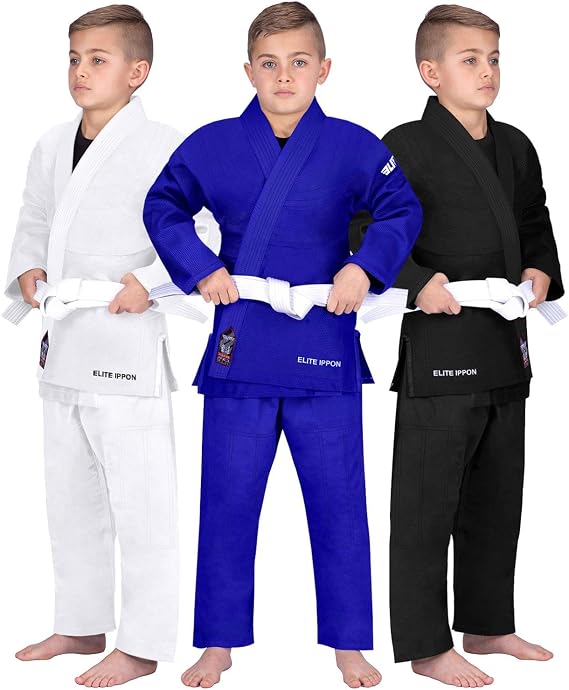 Elite Sports Judo Gi for Kids, Uniforms Kids IJF Judo Kimono Uniform for Youth with Free Belt