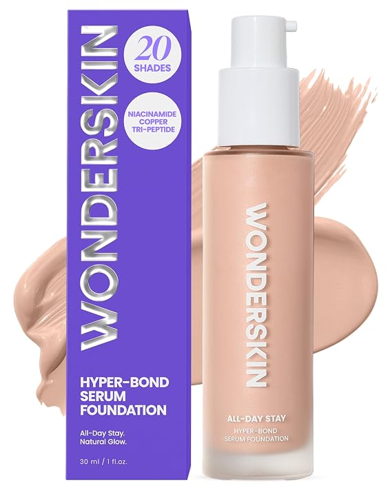Wonderskin Foundation Serum - Niacinamide + Copper Tri-Peptide, Waterproof
