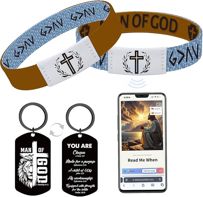 Keluna Bible Bracelet Christian Gifts for Men Women