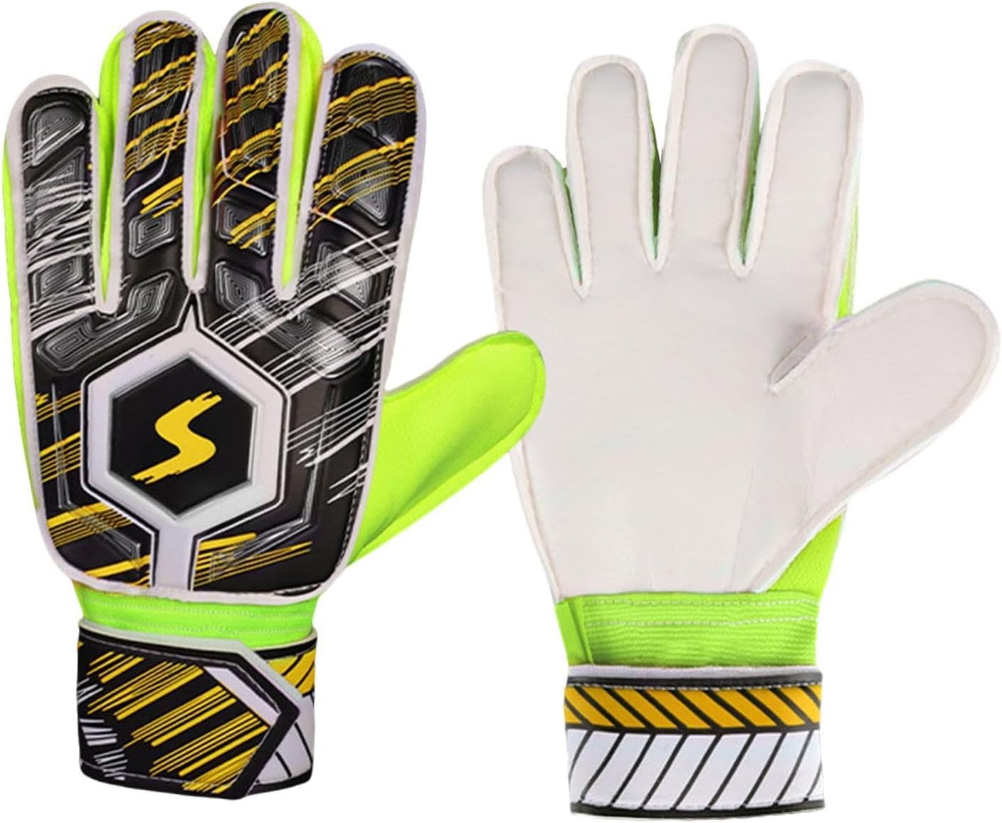 Yiju Football Goalkeeper Gloves Goalie Training Gloves Latex Accessories Thickened Equipment Goalkeeping Gloves Kids Children