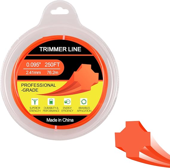 311095070 Cross Fire String Trimmer Line - .095" Diameter 1lb | 311095070 durable weed wacker string fits most standard and echo weed eater string compatible models
