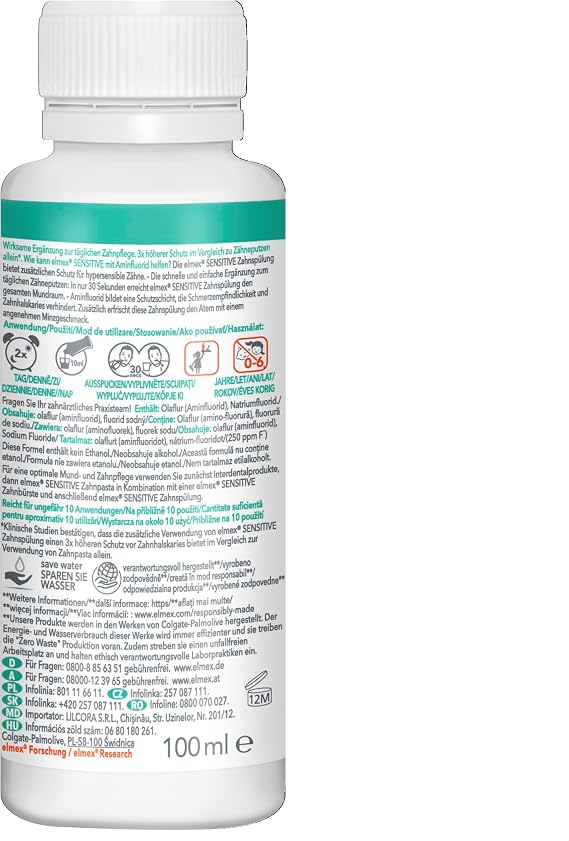 Elmex Sensitive Mouthwash For Sensitive Teeth 3.4 oz