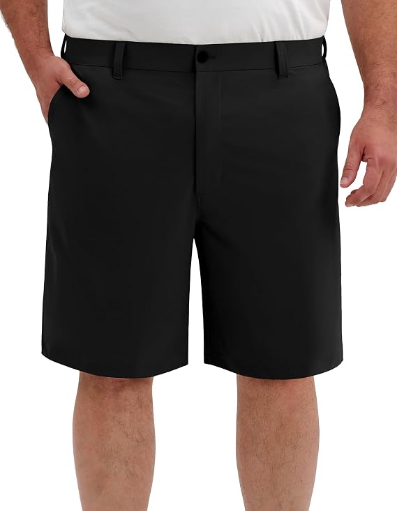PULI Men's Big&Tall Golf Shorts 9'' Stretch Dry Fit Lightweight Breathable