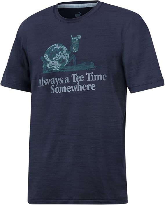 Puma Golf Men's Cloudspun Tee Time Somewhere Tee
