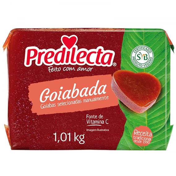 Predilecta Guava Paste - 35.27 oz. | Goiabada Predilecta - 1kg 1 PACK.