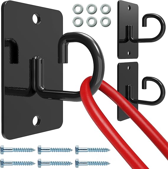 (3PCS) Wall Mount Workout Anchors,Resistance Band Wall Anchor,Space Saving Wall Mount Workout Anchors for Home Gym Workouts,Body Weight Straps, Suspension Training, Exercise,Stretching,Yoga