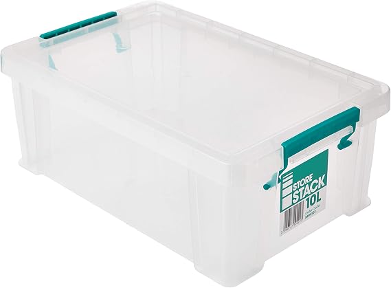 10 Litre Storage Box W400xD255xH150mm Clear RB90123