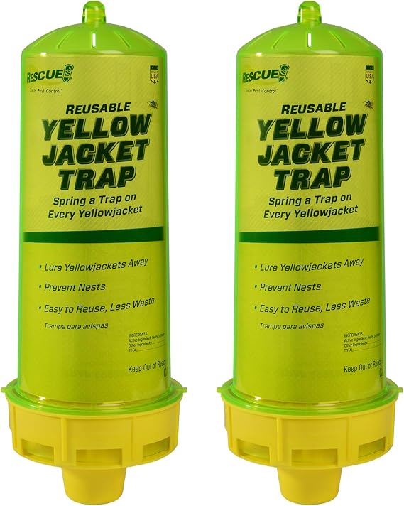 RESCUE! Reusable Yellowjacket Trap Includes Attractant - 2 Traps