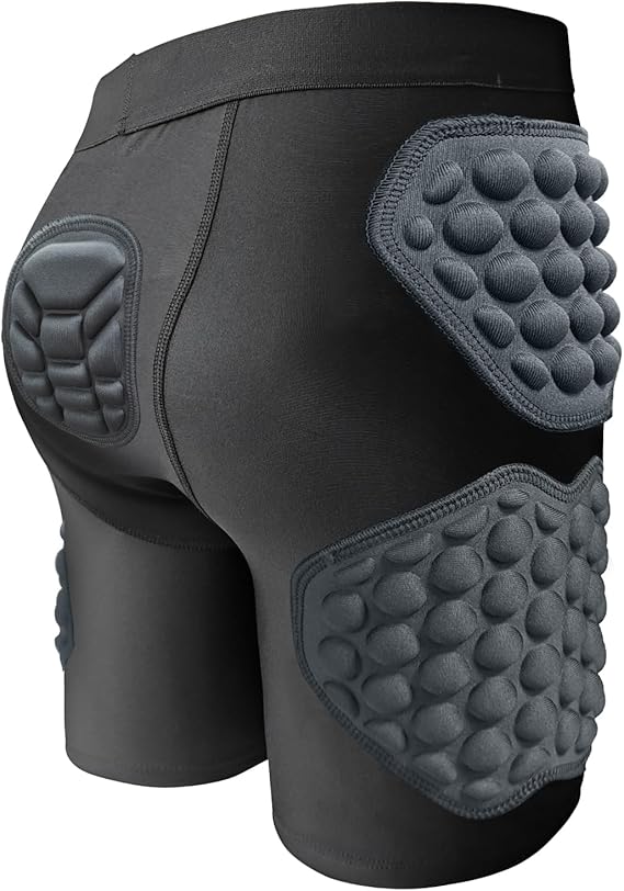 Topeter Youth Slider Shorts - Boys & Girls Protective Hip & Butt Padded Short Pants