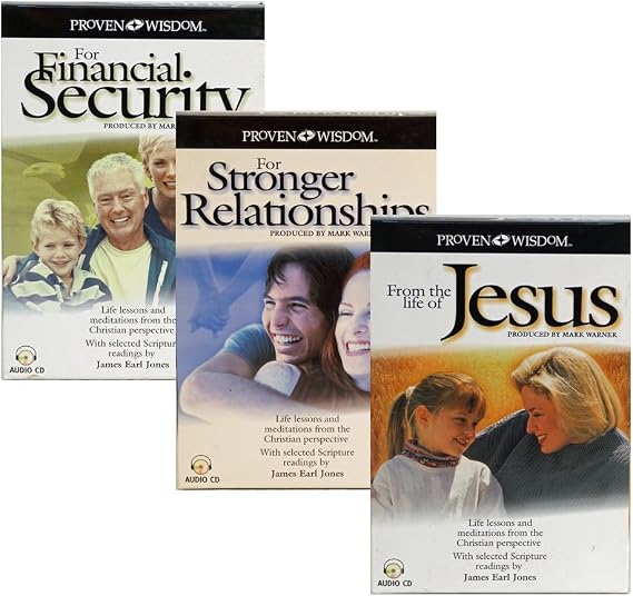 Topics Entertainment Set of 3 Audiobooks on CD - Life Lessons from Christian Perspective - Featuring James Earl Jones Reading Some Scripture